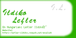 ildiko lefler business card